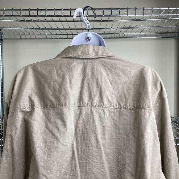Sigrid Olsen Women's Beige 100% Cotton Button Up Shirt Size 3X Neutral Lagenlook - Picture 11 of 12